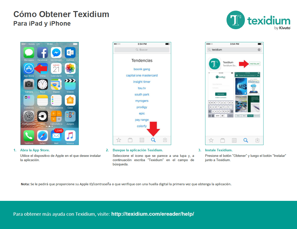 Cómo obtener Texidium para iOS