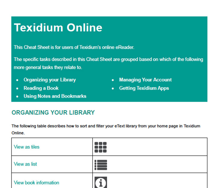 Texidium Online Overview
